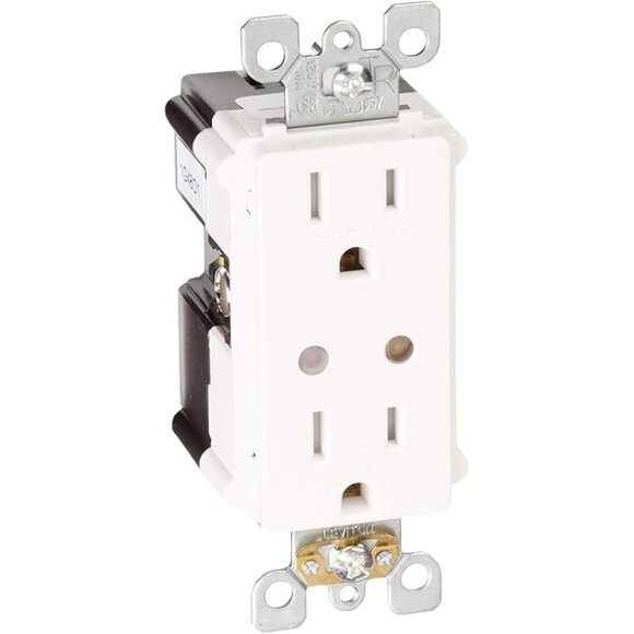 Leviton DZR15 Decora Smart White/Light Almond Outlet With Z-Wave Technology - Picture 3 of 7